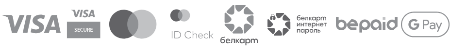 Visa, MasterCard, Белкарт, bePaid