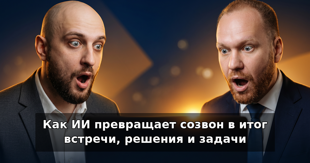 Как ИИ превращает созвон в итоги и задачи